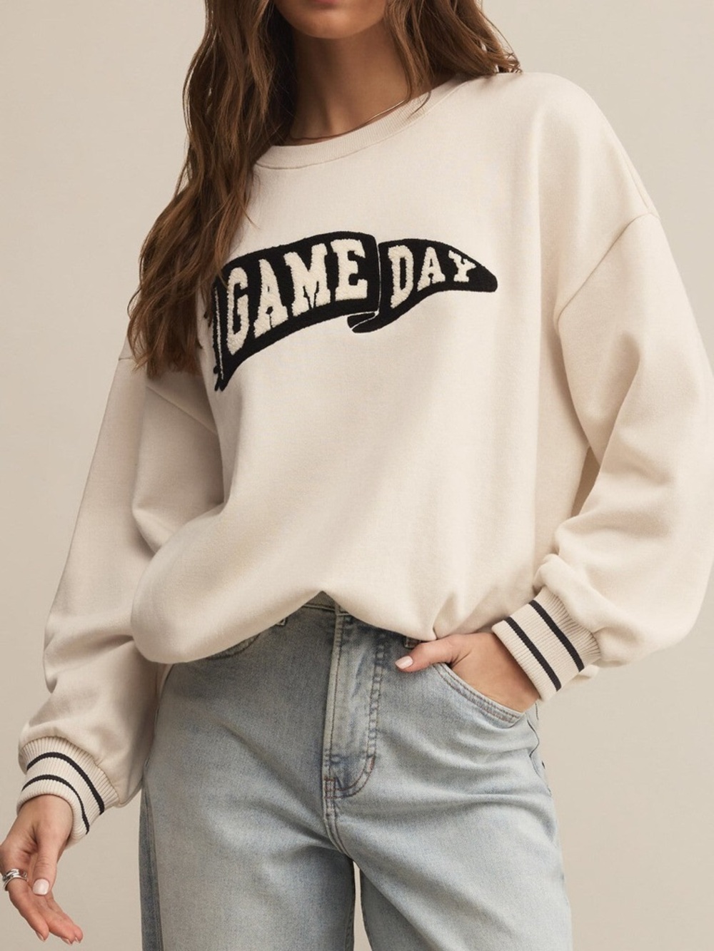 Z Supply Lets Go Game Day Sweatshirt S
